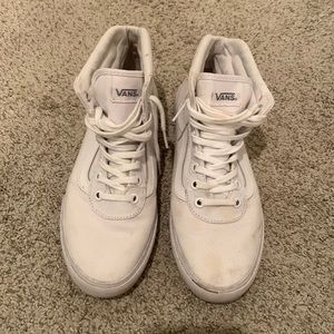 Womens High Top Vans - White